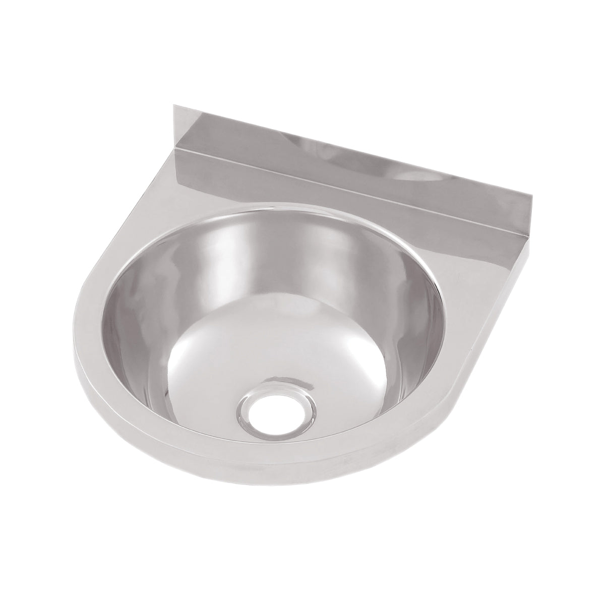 Round Stainless Steel Hand Basin HBR