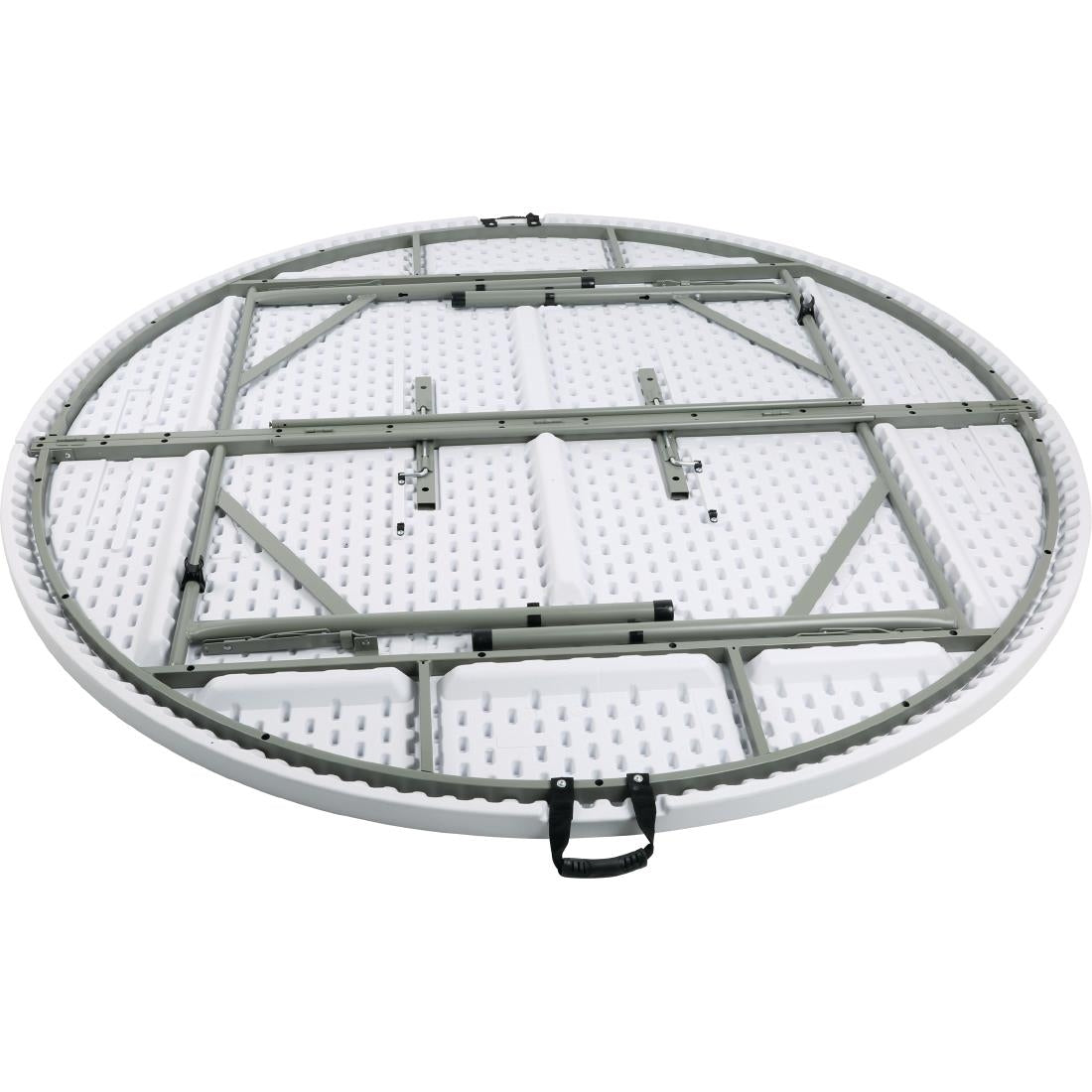 EDLP - Bolero Centre Folding Table Round White Top ? 180cm