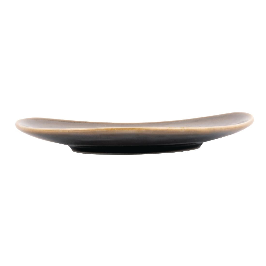 Olympia Kiln Smoke Tri Plate 230mm 9" (Box 6)