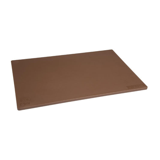 EDLP - Hygiplas Anti-bacterial Low Density Chopping Board Brown - 450x300x10mm