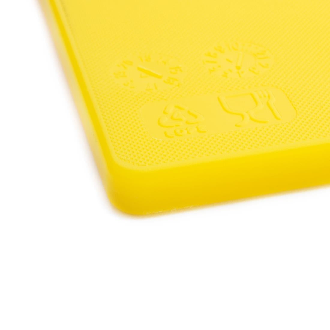 EDLP - Hygiplas Anti-bacterial Low Density Chopping Board Yellow - 450x300x10mm