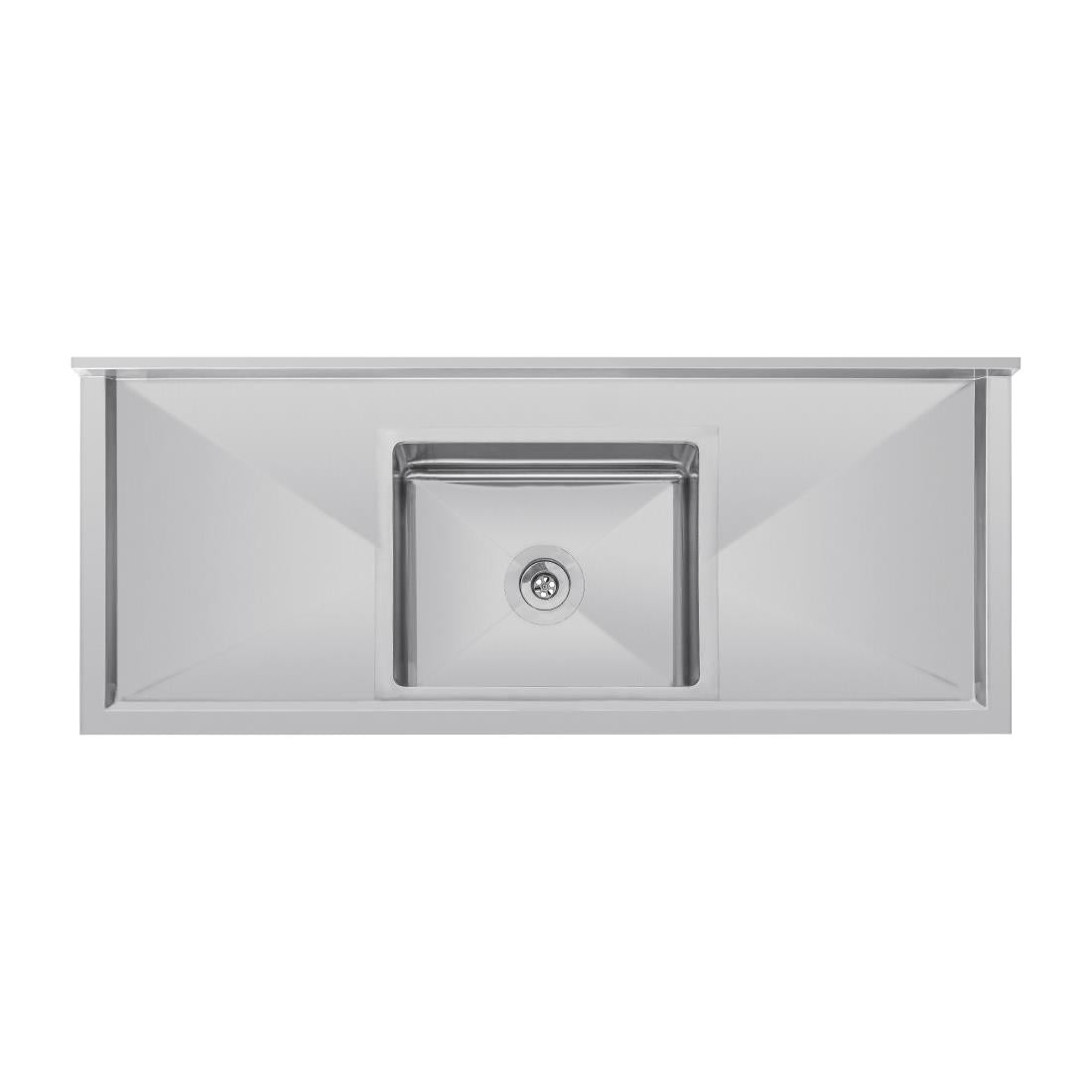 Vogue Single Bowl Sink Double Drainer - 1500mm (90mm Drain)