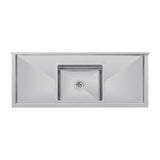 Vogue Single Bowl Sink Double Drainer - 1500mm (90mm Drain)