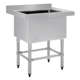 Vogue St/St Deep Pot Sink - 770mm (w) x 600mm (d)  (90mm Drain)