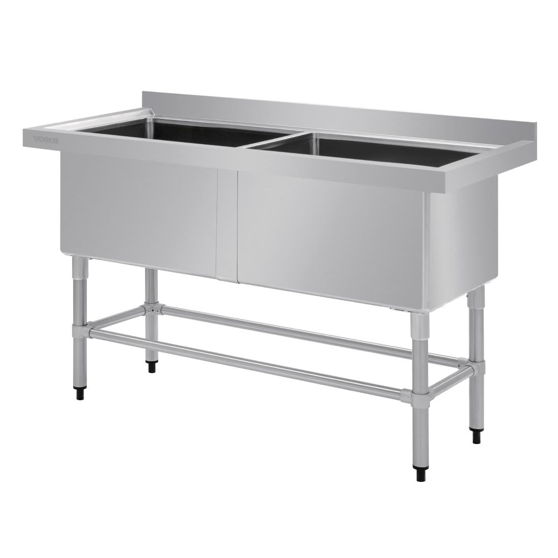 Vogue Double Deep Pot Sink (90mm Drain)