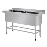 Vogue Double Deep Pot Sink (90mm Drain)