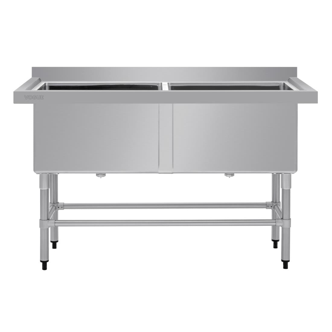 Vogue Double Deep Pot Sink (90mm Drain)