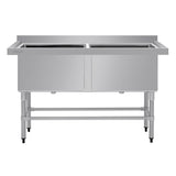 Vogue Double Deep Pot Sink (90mm Drain)