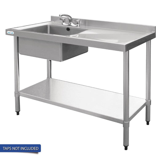 Vogue Single Bowl Sink R/H Drainer - 1000mm x700mm  (90mm Drain)