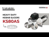 Heavy Duty Stainless Steel Electric Kebab Knife KS80AS