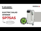 Yasaki Electric Salad Spinner w/ Castors & Timer 3kg/cycle SP75AS