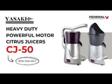 Yasaki Heavy Duty Powerful Motor Citrus Juicers CJ-50AH