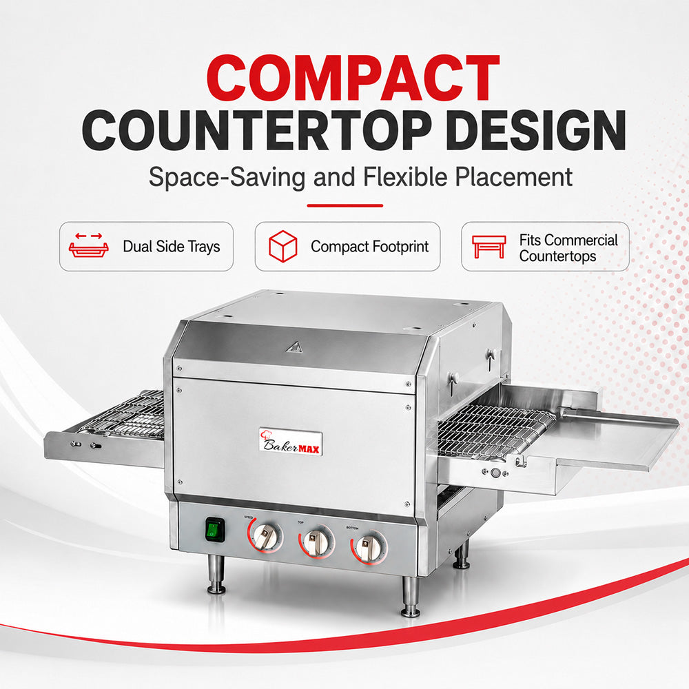 BakerMax Electric Conveyor Pizza Ovens - HX-14EP