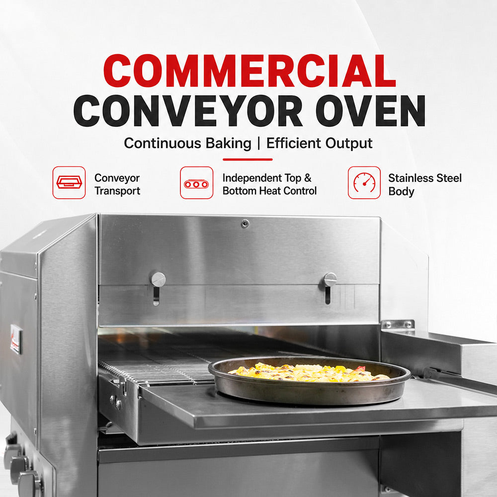 BakerMax Electric Conveyor Pizza Ovens - HX-14EP