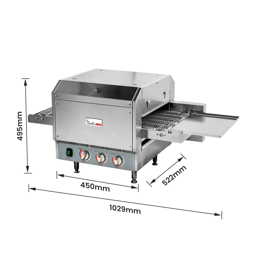 BakerMax Electric Conveyor Pizza Ovens - HX-14EP