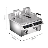 Benchstar Double Tanks Auto Lifting Induction Fryer - IF7000D-AL