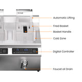Benchstar Double Tanks Auto Lifting Induction Fryer - IF7000D-AL