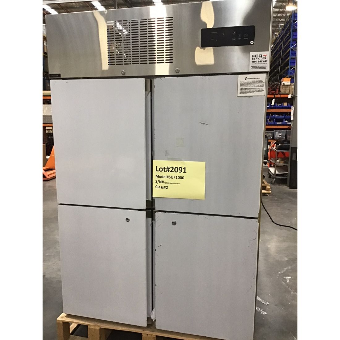 2NDs: TROPICAL Thermaster 4 x Half door SS Freezer SUF1000-NSW2091
