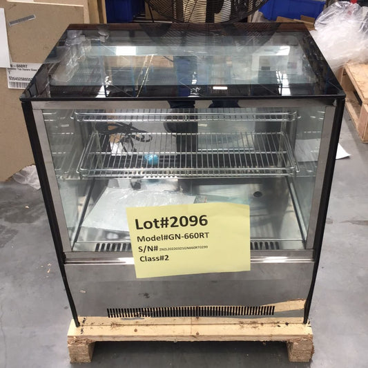 2NDs: Bonvue counter top square glass cold food display - GN-660RT-NSW2096