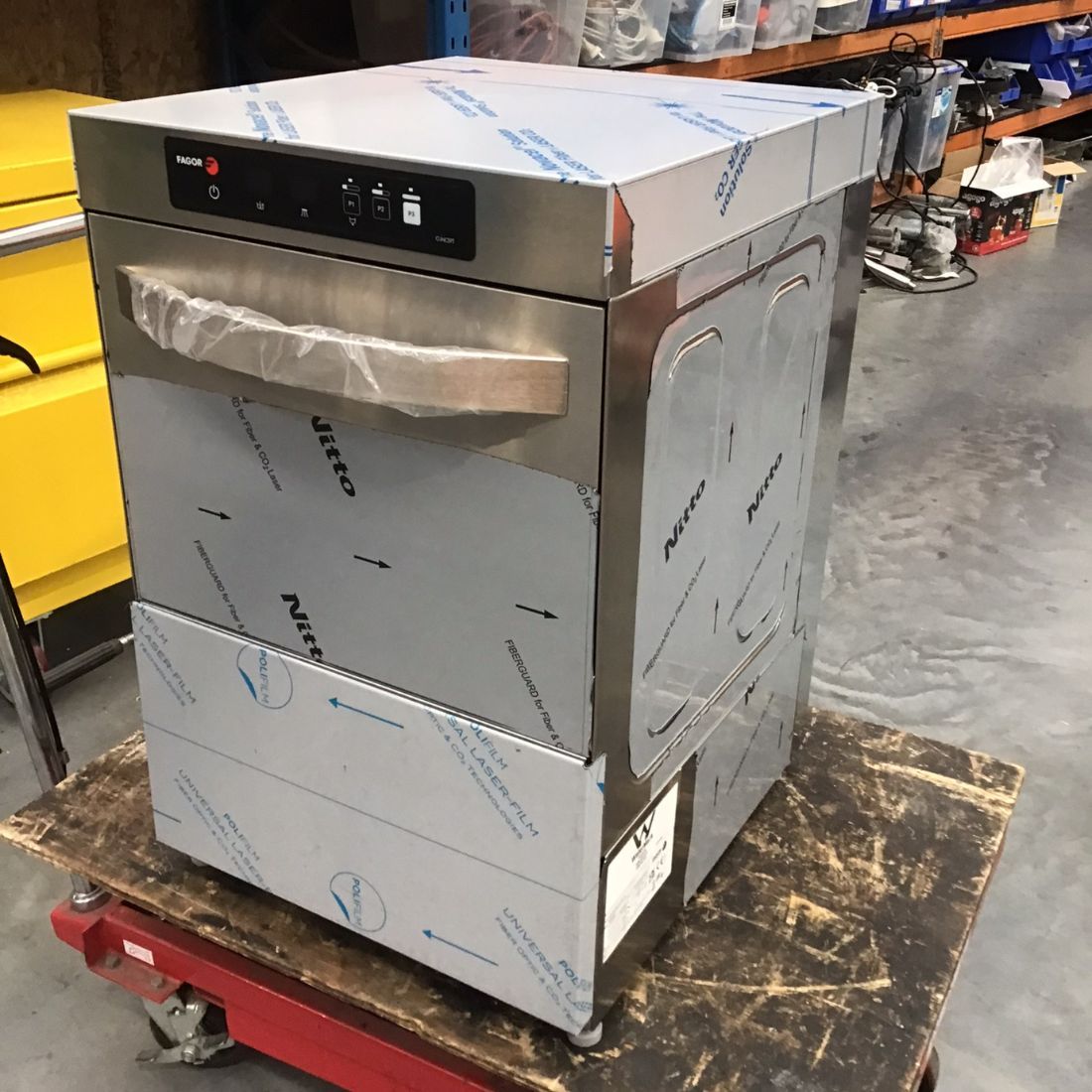 2NDs: Fagor EVO-CONCEPT glass washer with drain pump and detergent & rinse dispenser cold rinse - CO-402BDD-NSW2092