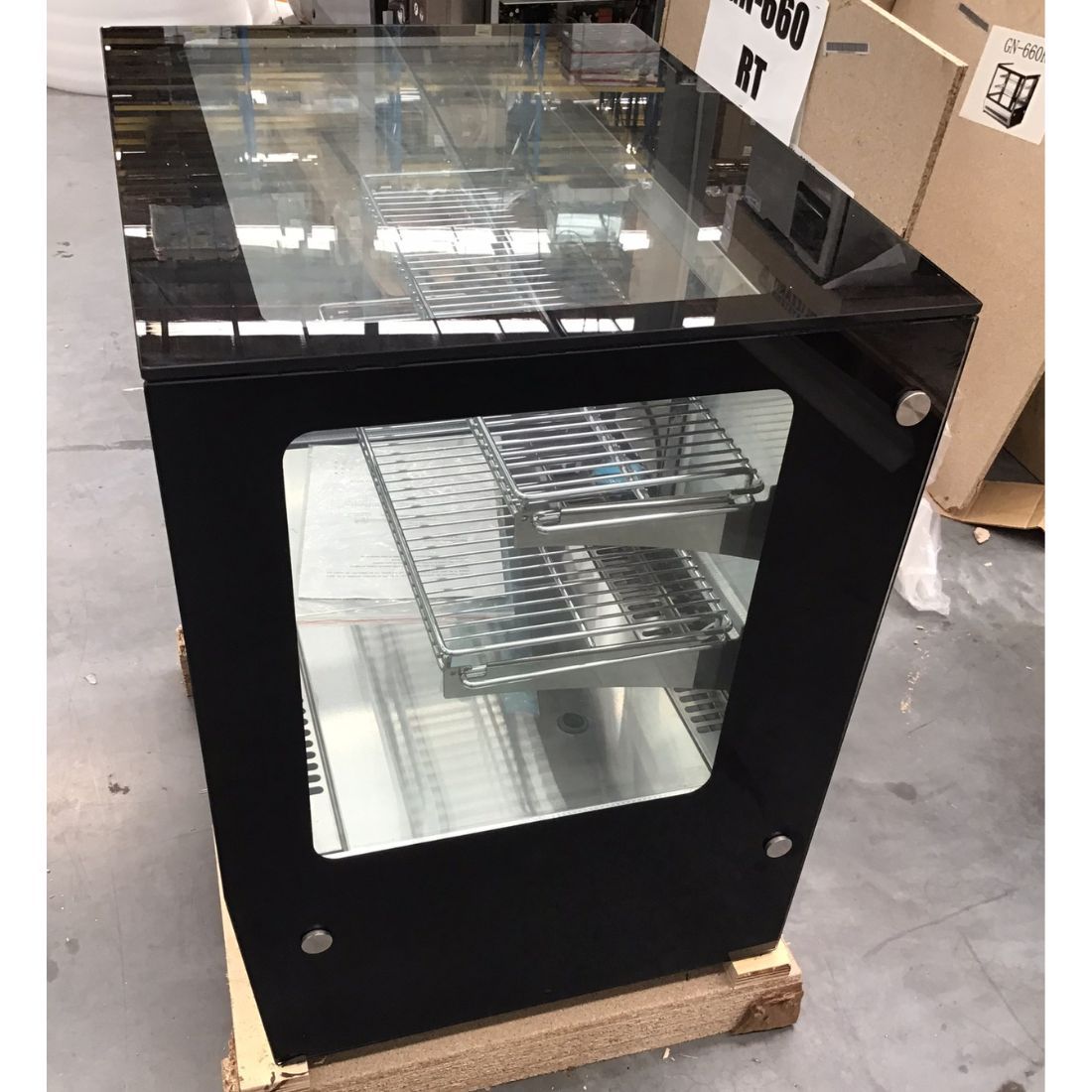 2NDs: Bonvue counter top square glass cold food display - GN-660RT-NSW2096