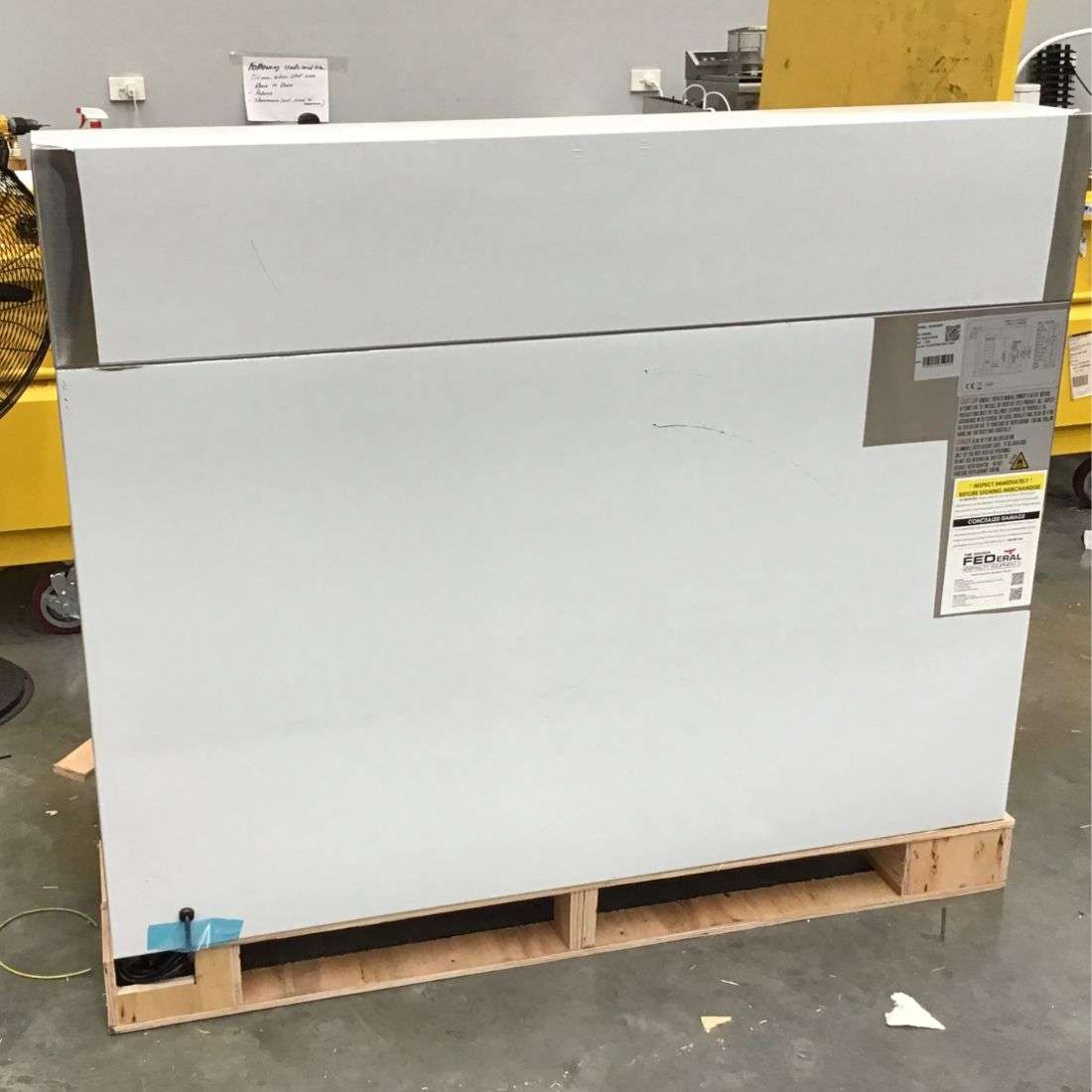 2NDs: FED-X Three Door Salad Prep Fridge with Marble Top - XGNS1300E-NSW2084