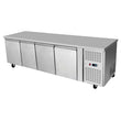 Underbench Four Door Cooling Fridge Table 2230mm EPF3442