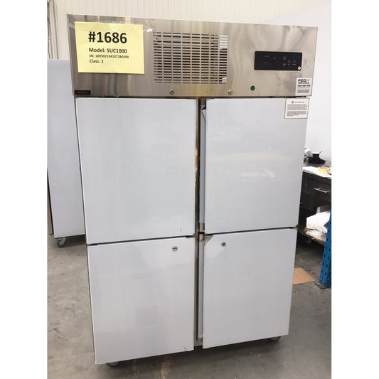 2NDs: TROPICAL Thermaster 4 x Half door SS Fridge SUC1000-NSW1686