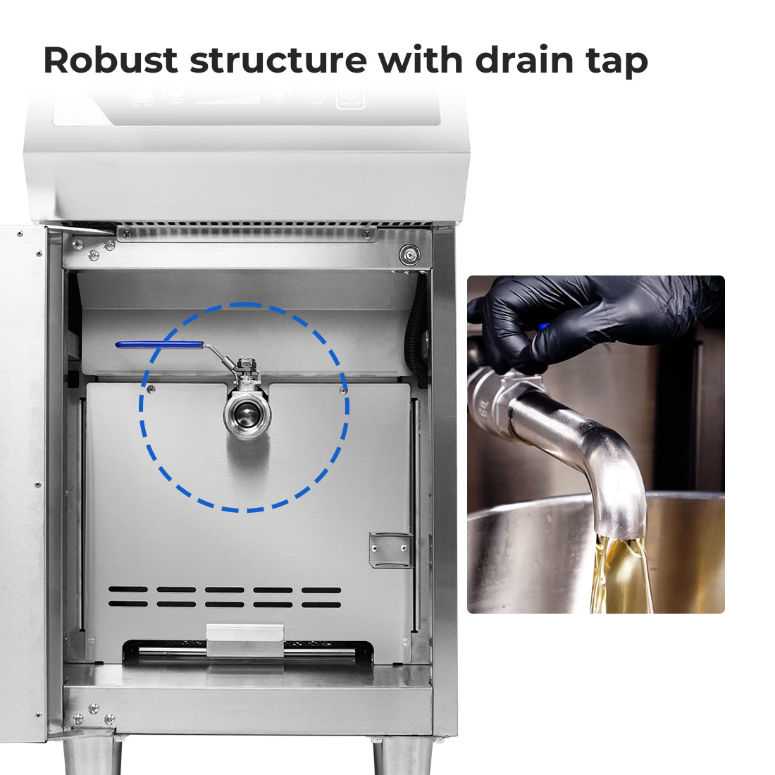 Electmax 700 Series Induction Single Fryer with Splashback - IFS7-30L