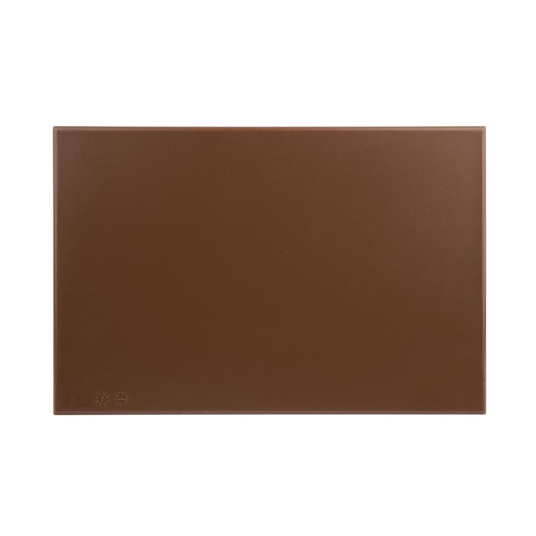 EDLP - Hygiplas High Density Chopping Board Brown - 450x300x12mm 17.75x12x0.5"