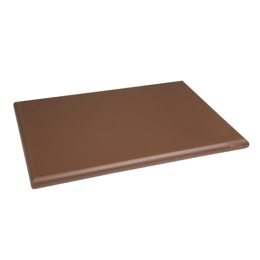 Hygiplas Thick High Density Chopping Board - 450x300x20mm Brown