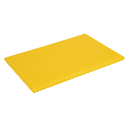 Hygiplas Thick High Density Chopping Board - 450x300x20mm Yellow