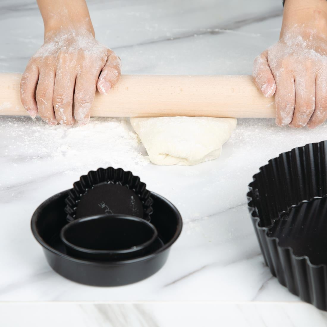 Vogue Rolling Pin Wood - 457mm 18"