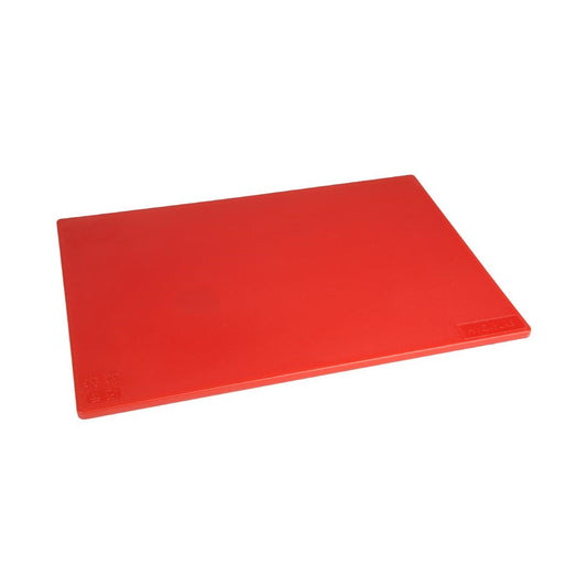 EDLP - Hygiplas Low Density Chopping Board Red - 18x12x1/2"