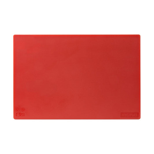EDLP - Hygiplas Low Density Chopping Board Red - 18x12x1/2"