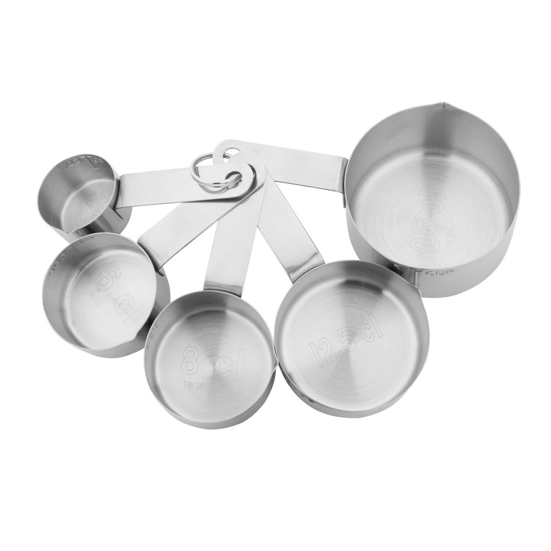 Vogue Measuring Cups St/St - 5 Piece