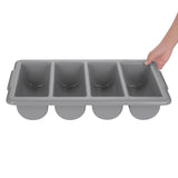 Olympia Kristallon Cutlery Tray 4 Compartment - GN 1/1