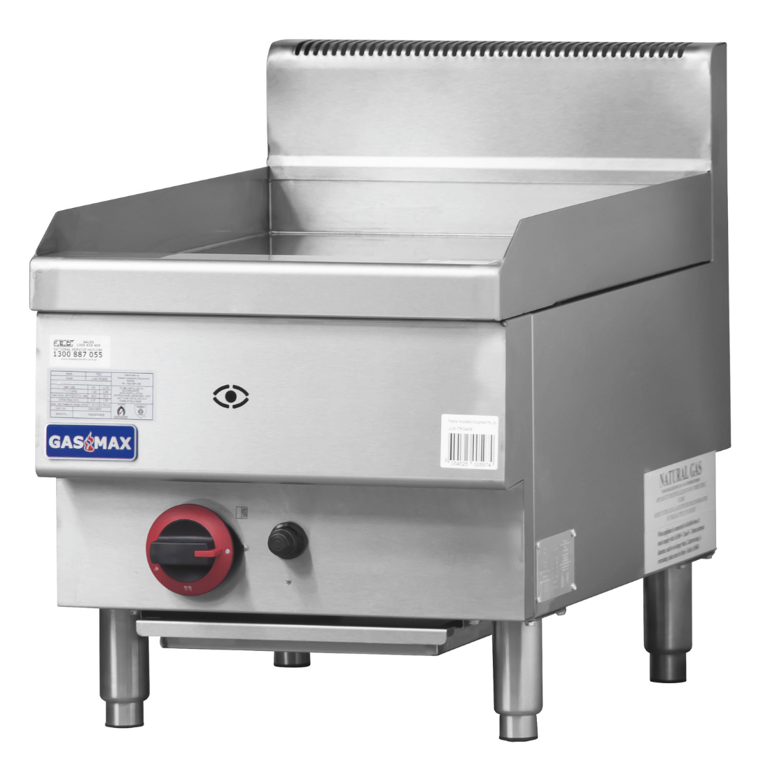 GASMAX Benchtop Single Bunner Griddle LPG Gas - JUS-TRG40ELPG