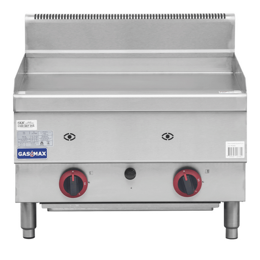 GASMAX Benchtop 2 Bunner Griddle 600mm - JUS-TRG60ELPG