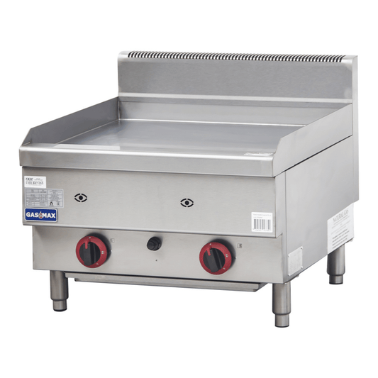 GASMAX Benchtop 2 Bunner Griddle 600mm - JUS-TRG60ELPG