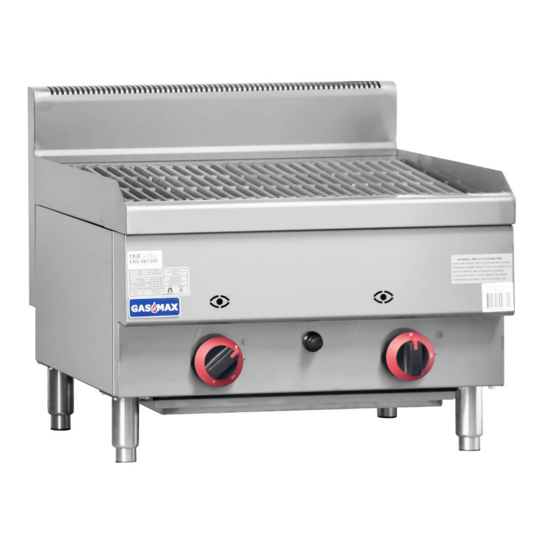 GASMAX Benchtop 2 Burner Chargrill - JUS-TRH60E