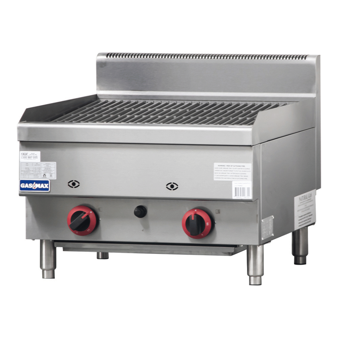 GASMAX Benchtop 2 Burner Chargrill - JUS-TRH60E