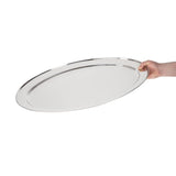 Oval Serving Tray St/St - 660mm 26"