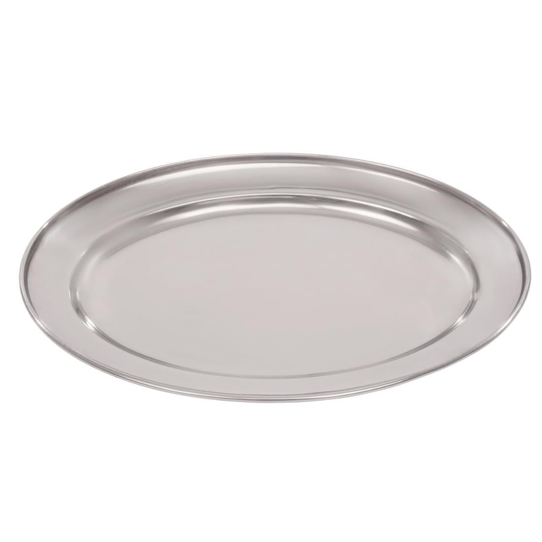 Olympia Oval Serving Tray St/St - 250mm 10"