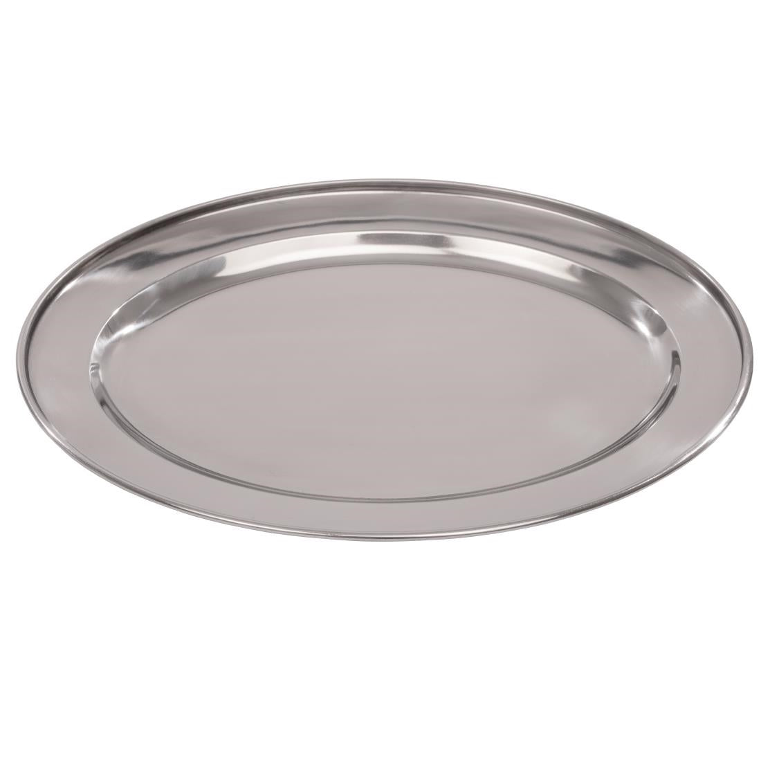Olympia Oval Serving Tray St/St - 300mm 11 1/2"