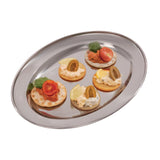 Olympia Oval Serving Tray St/St - 300mm 11 1/2"