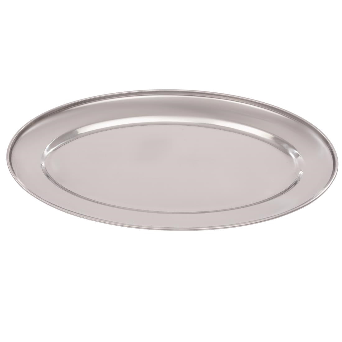 Olympia Oval Serving Tray St/St - 350x240mm 14x9 1/2"