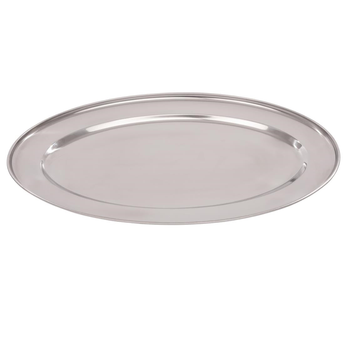 Olympia Oval Serving Tray St/St - 400mm 16"