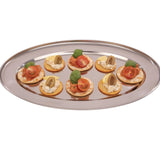 Olympia Oval Serving Tray St/St - 400mm 16"
