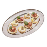 Olympia Oval Serving Tray St/St - 400mm 16"